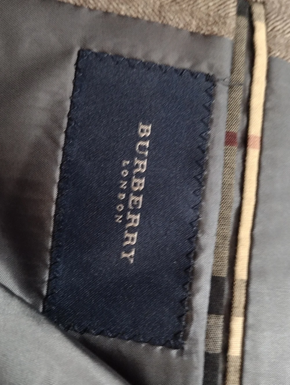 Burberry London Sport Coat Mens 37R Brown Houndstooth Wool Blazer Jacket B9